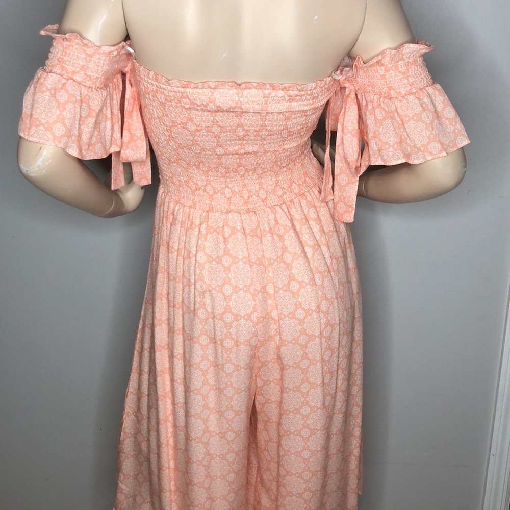 PEACH WHITE ROMPER - Picture 13 of 14
